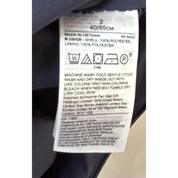 Banana Republic Size 2 High Low Ruffled Dress Navy Sleeveless Sundress - Picture 16 of 16